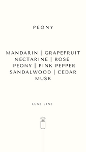 Luxe Wood Wick Candle | Peony