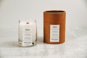 Luxe Wood Wick Candle | Peony