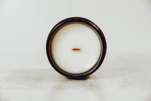 Load image into Gallery viewer, Coconut Soy Wax Candle with Wood Wick | Maple Chai + Sweet Cream
